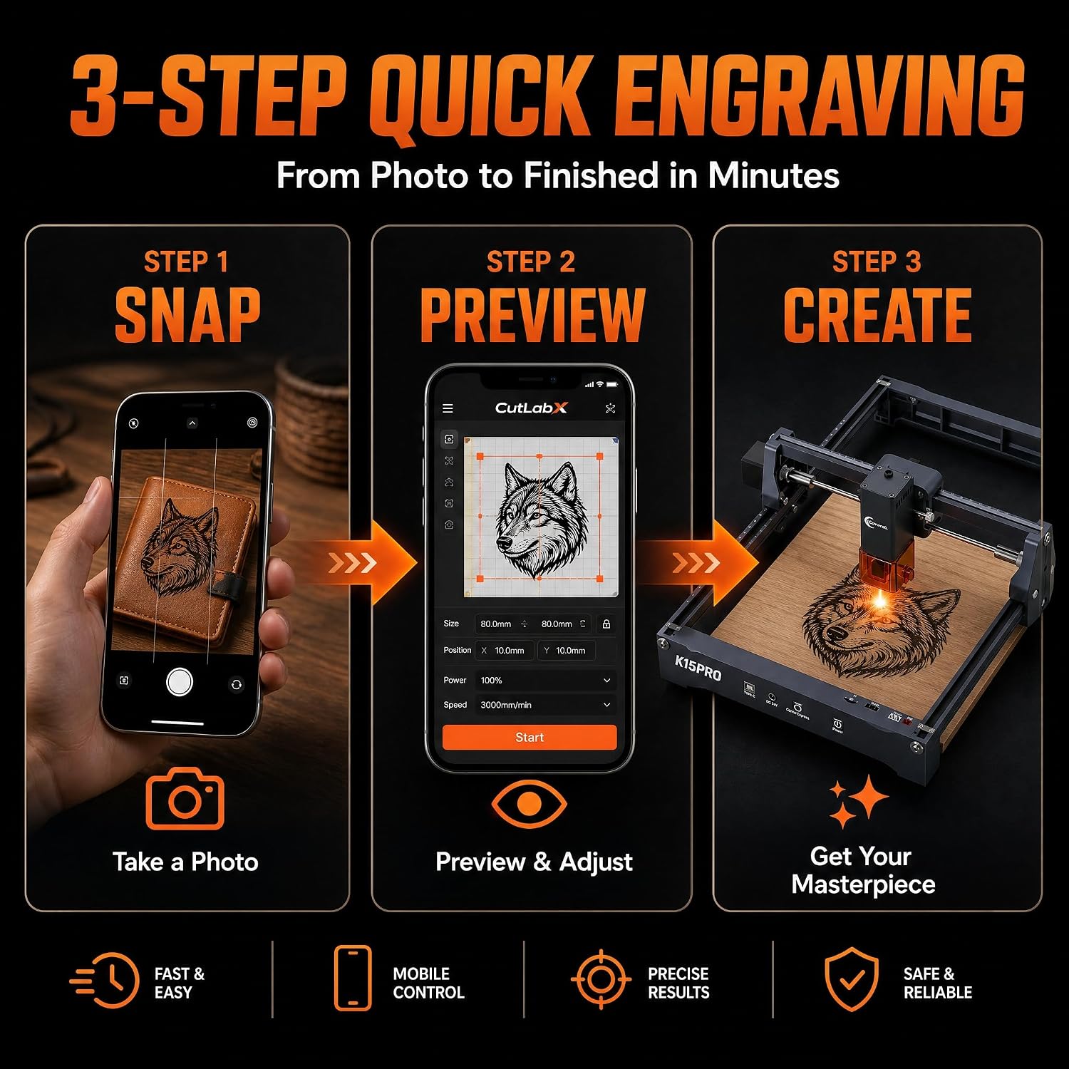 K15 Pro 7w Laser Engraving Mac - Leatherwork Machine review and price