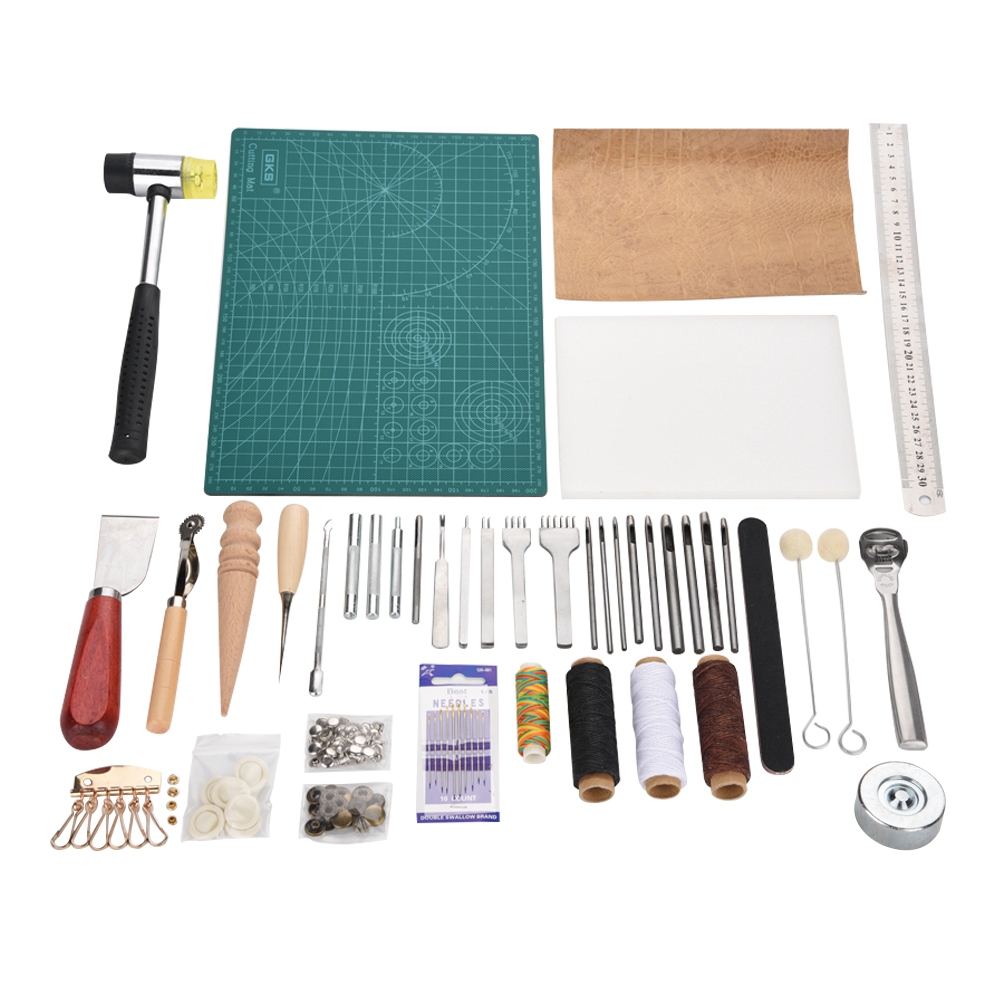 42PCS Leather Craft Tools Set  - Groover Stitching Tool review and price