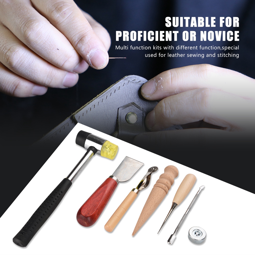 42PCS Leather Craft Tools Set  - Groover Stitching Tool review and price