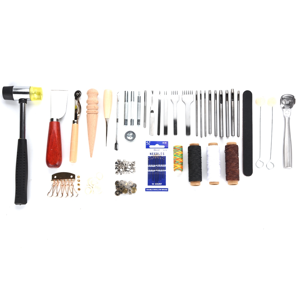 42PCS Leather Craft Tools Set  - Groover Stitching Tool review and price