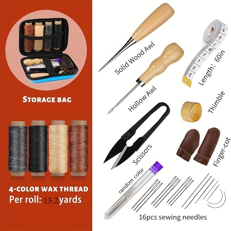 Leather Sewing Kit, Leather Re - Bone Folder Tool review and price